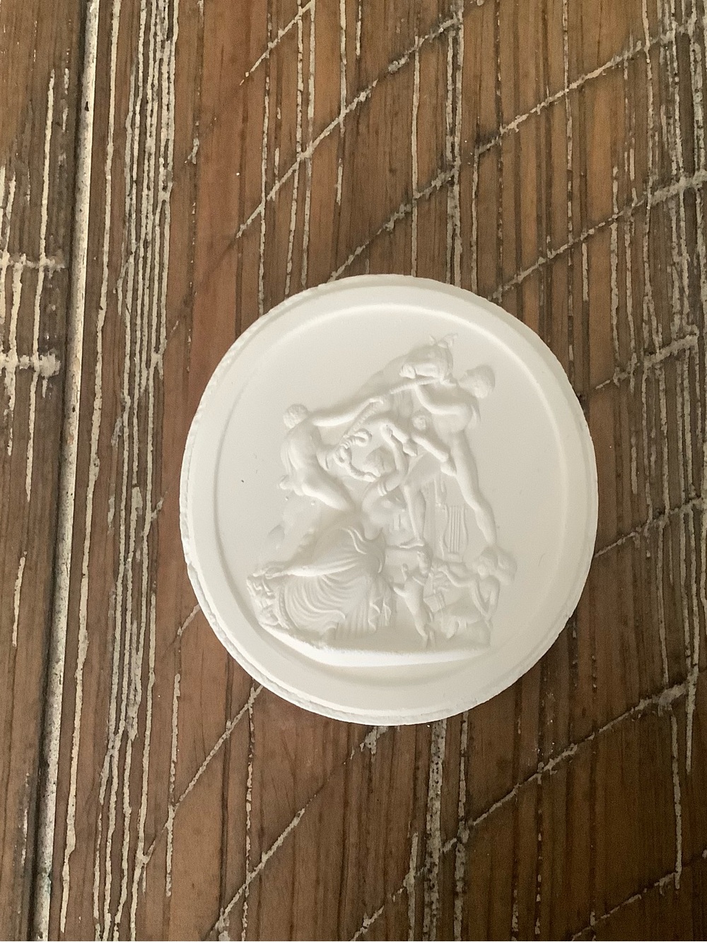 Large 2-3/8” Grand Tour Plaster Intaglio
